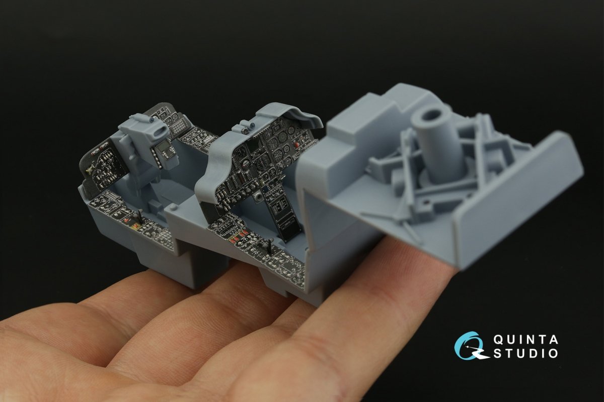 Intérieur imprimé en 3D et coloré sur papier décalcomanie Quinta Studio QDS-35090 AH-64A (Academy) (Petite version) 1/35 – Bild 7