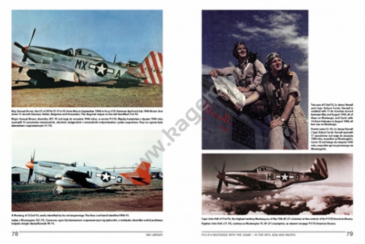 Kagero 19012 P-51/F-6 Mustangs de l&amp;#39;USAAF – en zone méditerranéenne, Asie et Pacifique EN/PL – Bild 4