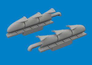 Eduard 672409 Spitfire Mk. V three-stacks exhaust fishtail PRINT Tamiya 1/72 – zdjęcie 3