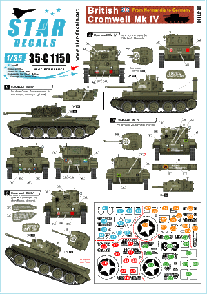 Star Decals 35-C1150 Cromwell Mk IV britannique 1/35