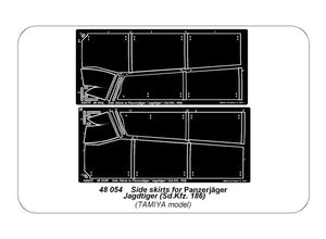 Aber 48054 Jagdtiger Sd.Kfz. 186 – Jupes latérales pour Jagdtiger Sd.Kfz. 186 1/48  – immagine 5