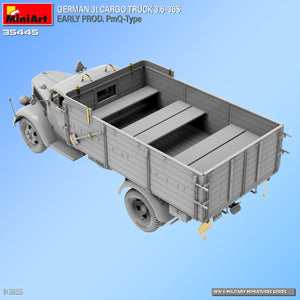 Miniart 35445 Camion cargo allemand 3 tonnes 3.6-36S Première production Type PmQ 1/35 – image 9