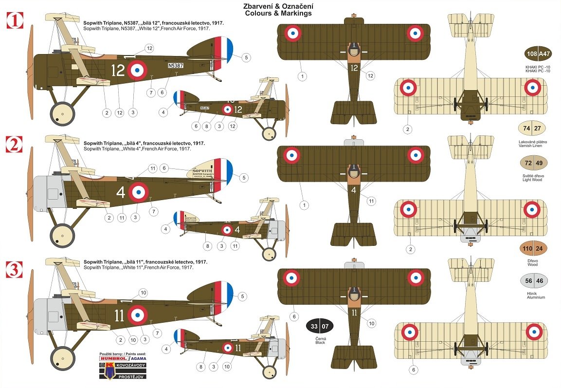 Kovozavody Prostejov KPM0184 Triplan Sopwith France 1/72 – imagen 2