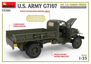 MiniArt 35380 Camion cargo 4x4 1,5 t de l&amp;#39;armée américaine G7107, échelle 1/35 – image 11