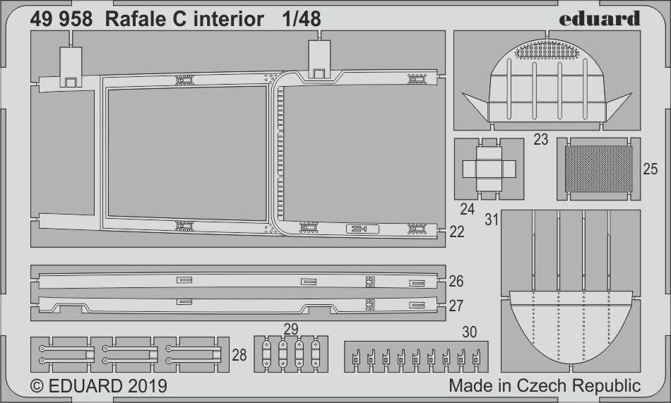 Intérieur du Rafale C Eduard 49958 au 1/48 Revell – image 2