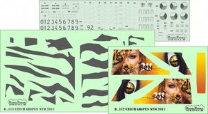 Décalcomanies ModelMaker D48172 Gripen tchèque NTM 2017 1/48 – imagen 2