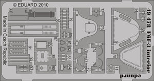 Intérieur Eduard 49478 F6F-3 SA 1/48 Hobby Boss