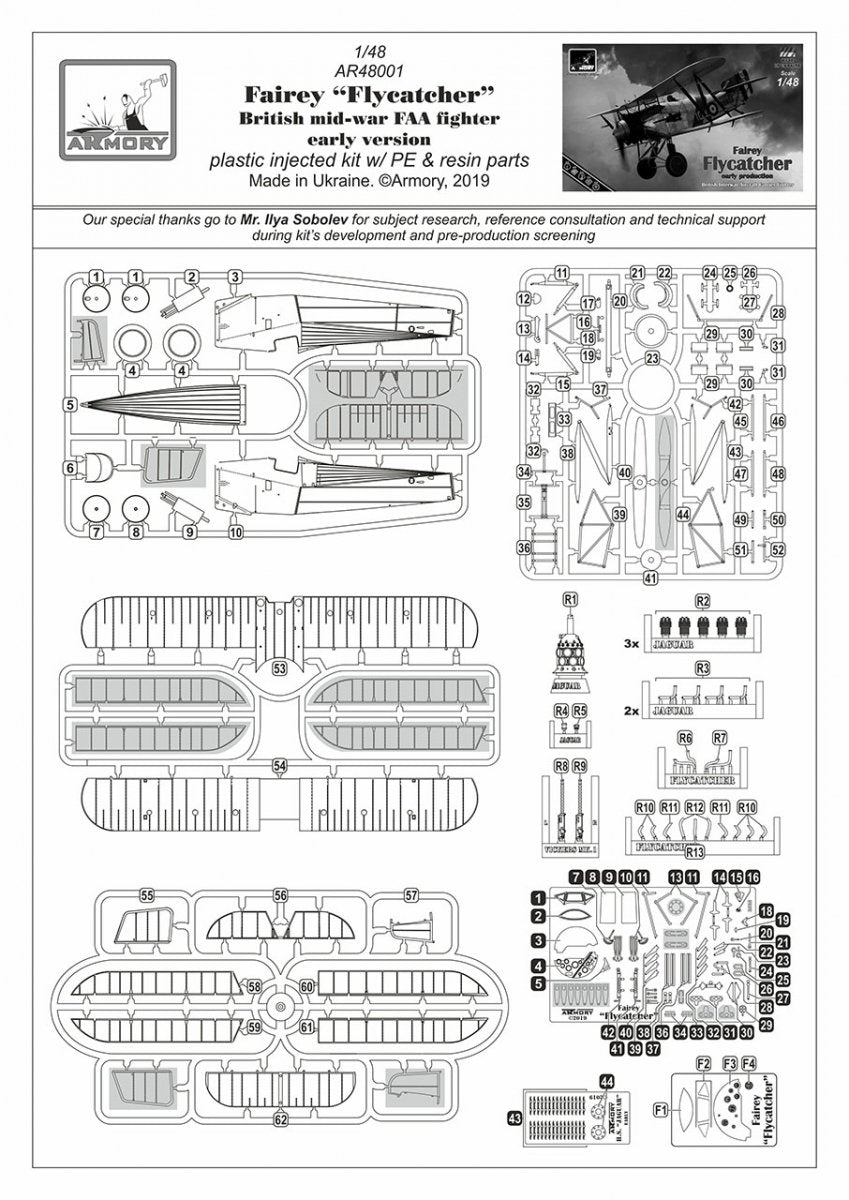 Armory Models 48001 Fairey Flycatcher British interwar FAA Fighter, early version, w/ Jaguar-III engine 1/48 – zdjęcie 17