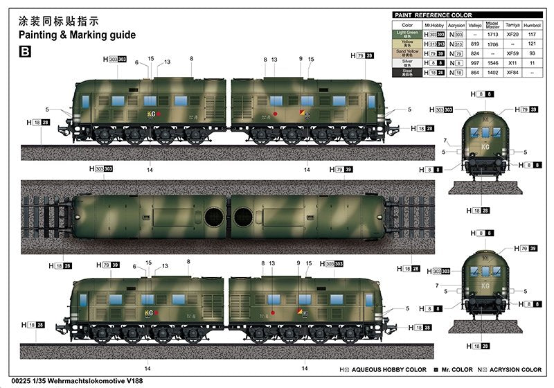Trumpeter 00225 Wehrmachtslokomotive V188 1/35 – image 6