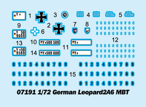 Trumpeter 07191 Char de combat principal allemand Leopard 2A6 1/72 – image 4
