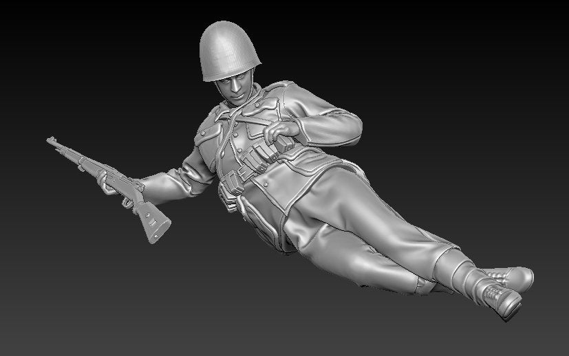 Glowel Miniatures 35009 Infanterie polonaise couchée 1/35 – image 7