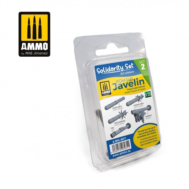 Munitions pour Mig 8971 FGM-148 Javelin Set 2 - Version position de tir 1/35 