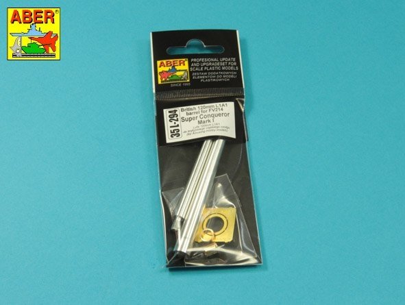 Aber 35L-294 120mm L1A1 Barrel for British Heavy Tank FV214 Super Conqueror Mark I 1/35