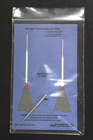HobbyDecal MT32014V1 Ensemble de tubes Pitot F-104 1/32