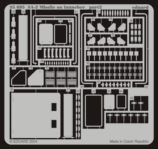 Eduard 35695 SA-2 Missile sur lanceur 1/35 Trumpeter – immagine 2