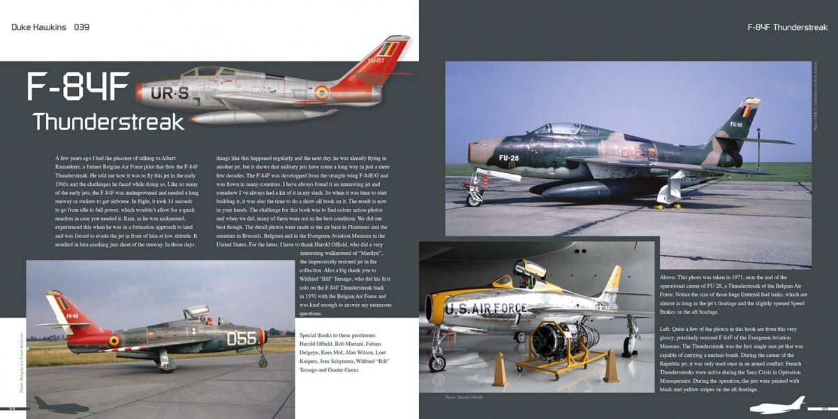 HMH Publications DH-039 Republic F-84 F Thunderstreak - Avion en détail 039 (Version anglaise)