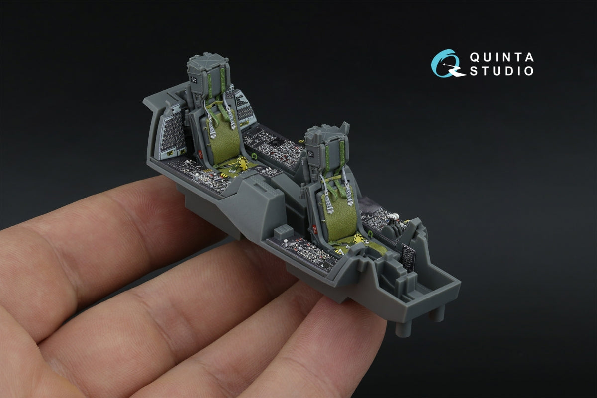 Intérieur imprimé en 3D et coloré sur papier décalcomanie Quinta Studio QD48593 F-14D Super Tomcat (GWH) 1/48 – immagine 6
