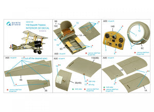 Intérieur imprimé en 3D et coloré pour Sopwith Triplane (Roden) de Quinta Studio QD32149, échelle 1/32 – immagine 13