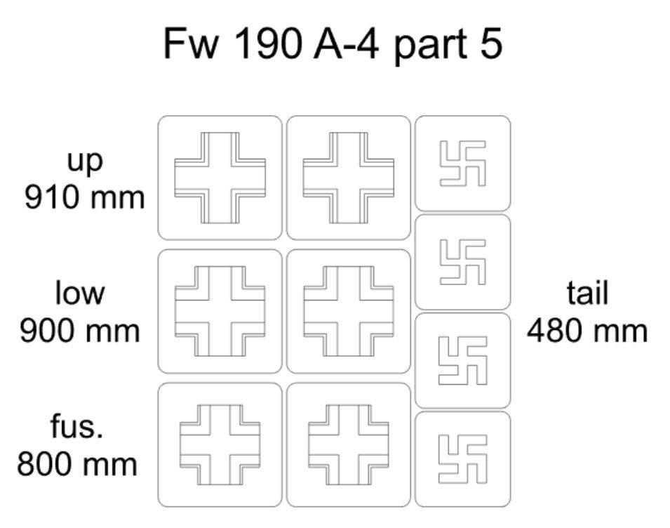 Omask 23007 Fw 190 A-4 partie 5 1/32