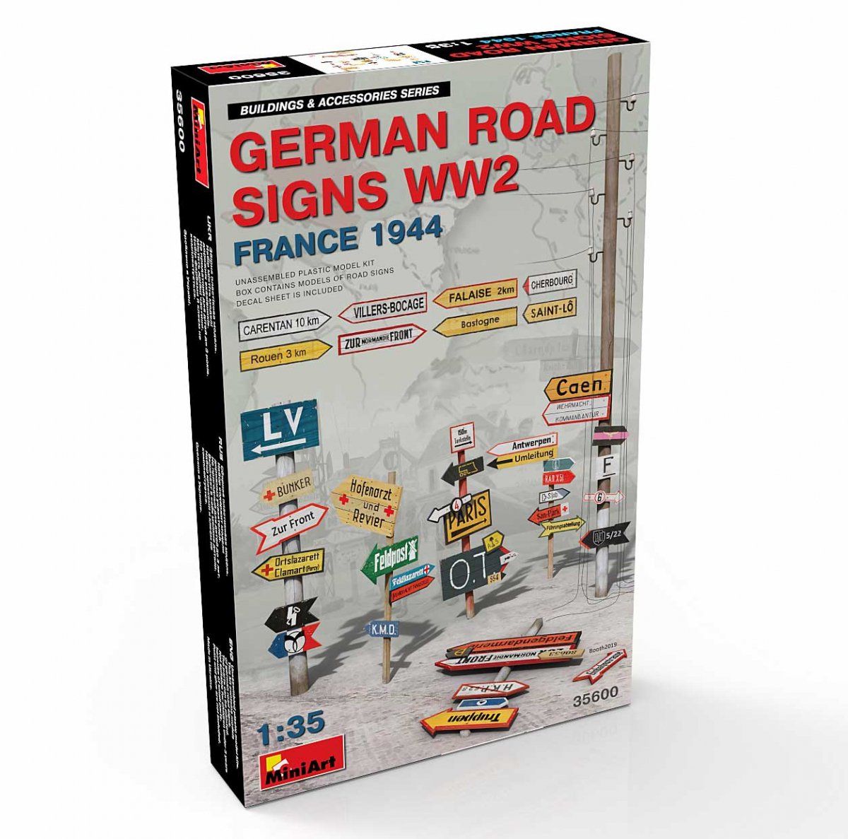 MiniArt 35600 PANNEAUX DE ROUTE ALLEMANDS SECONDE GUERRE MONDIALE (FRANCE 1944) 1/35 – image 2