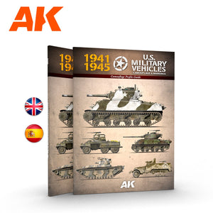 AK Interactive AK642 VÉHICULES MILITAIRES AMÉRICAINS – GUIDE DE PROFIL DE CAMOUFLAGE
