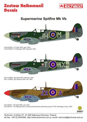 Techmod 24001 - Supermarine Spitfire Mk VB 1/24 – imagen 2