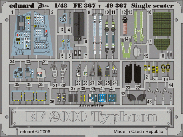 Eduard 49367 EF-2000 Typhoon Monoplace 1/48 Revell