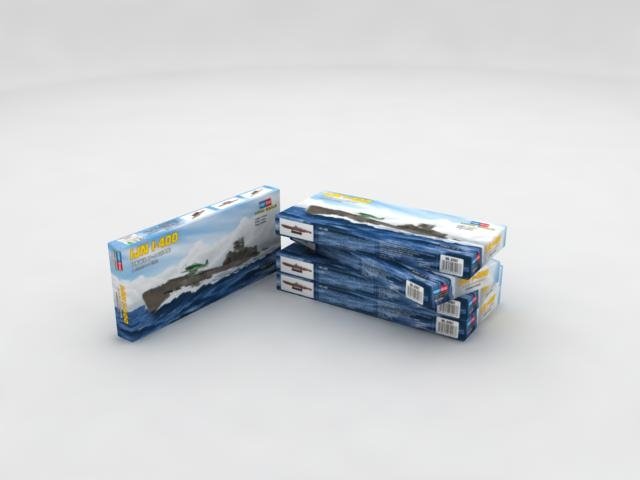 Hobby Boss 87017 Marine japonaise Italie -400 Sous-marin 1/700 – immagine 3