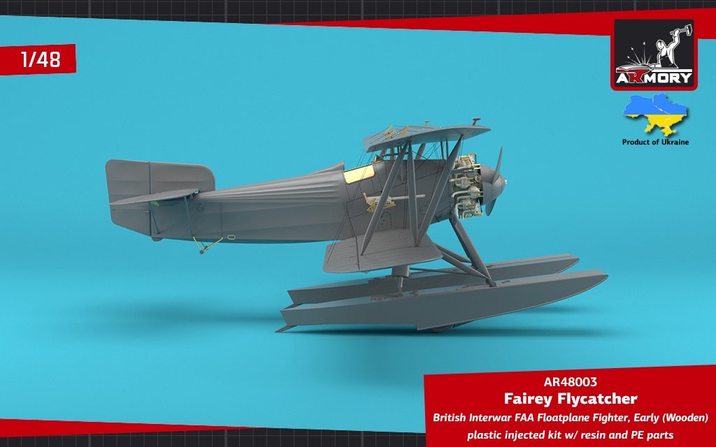 Armory Models 48003 Fairey Flycatcher, chasseur hydravion britannique FAA de l&amp;#39;entre-deux-guerres, sur flotteurs en bois, échelle 1/48  – image 7
