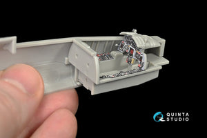 Intérieur imprimé en 3D et coloré sur papier décalcomanie Quinta Studio QD48063 F-104G (pour maquette Hasegawa) 1/48 – imagen 5