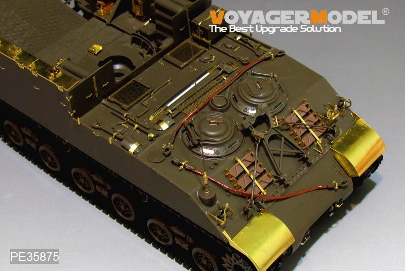 Maquette Voyager PE35875 Canon automoteur américain M40 de base de la Seconde Guerre mondiale (base d&amp;#39;antenne incluse) pour Tamiya 1/35 – imagen 11