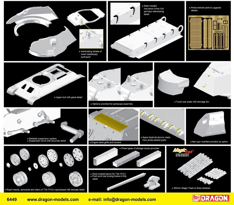 Dragon 6449 Panzerkampfwagen T34-747(r) (1/35)  – image 3