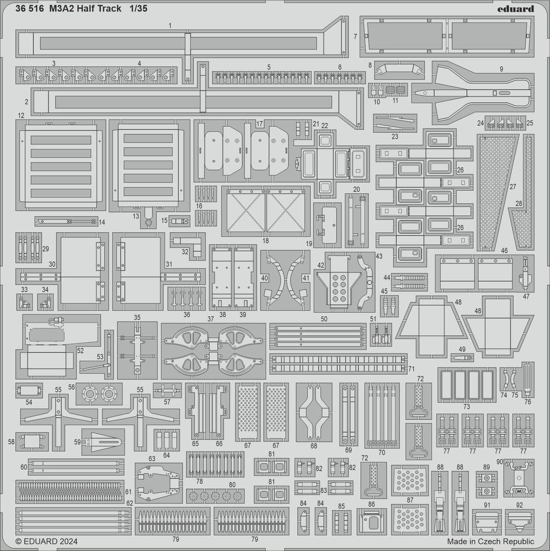 Eduard 36516 M3A2 Half Track TAMIYA 1/35