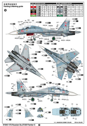 Trumpeter 01645 Chasseur russe Su-27UB Flanker C (1/72) – image 4