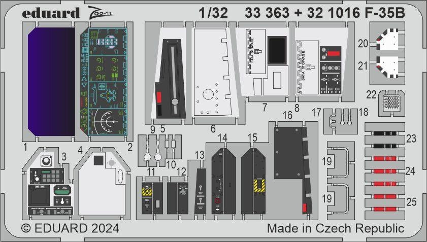 Eduard BIG33160 F-35B TRUMPETER 1/32 – image 3