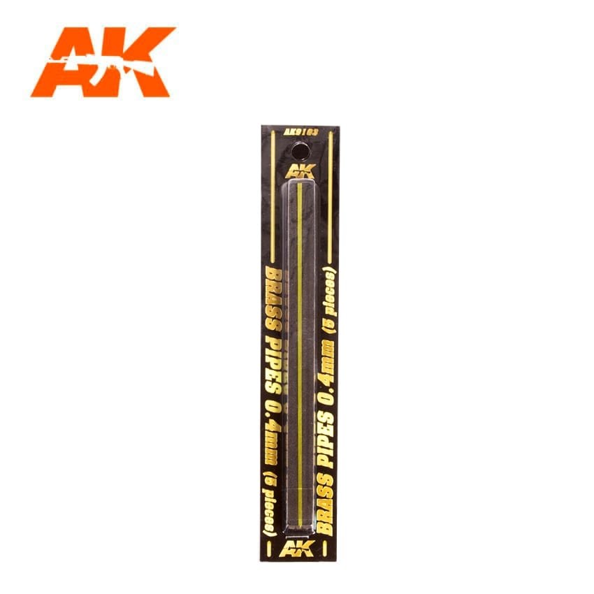 AK Interactive AK9103 ​​TUYAUX EN LAITON 0,4MM Ø. 5 UNITÉS. – immagine 2
