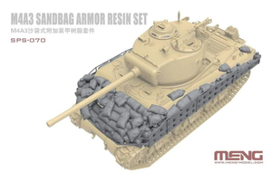 Ensemble de blindage en résine Meng Model SPS-070 M4A3 avec sacs de sable, échelle 1/35