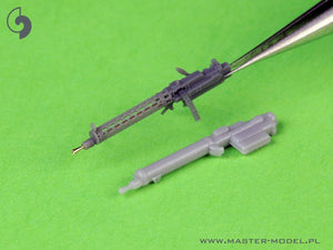 Master AM-72-170 Niemiecki km z okresu I w.św. Spandau LMG 08/15 (2 szt.) - z DŁUGĄ rączką przeładowania - wydruki 3D i mosiężne lufy 1/72