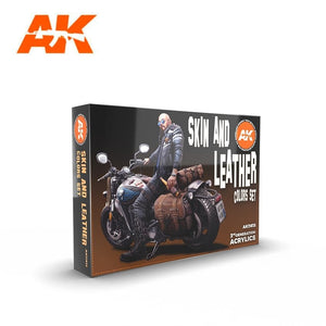 AK Interactive AK11613 3G - Ensemble de couleurs pour coques et cuir