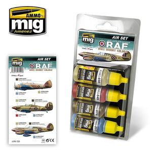 Munitions Mig Jimenez 7225 RAF WWII Couleurs Désert 4X17ML