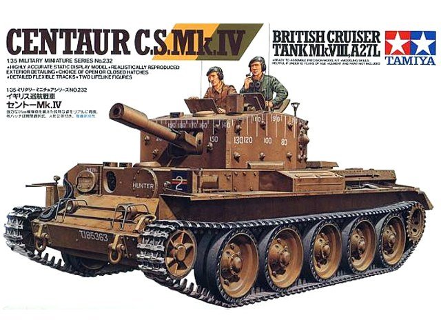 Tamiya 35232 Centaur CS Mk.IV Char de croisière britannique Mk.VIII, A27L (1/35)