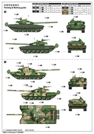 Trumpeter 00924 Char de combat principal russe T-72B 1/16 – image 3