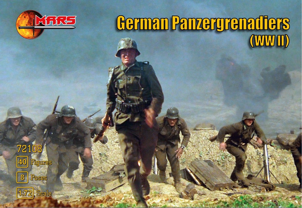 Mars 72108 Panzergrenadiers allemands (Seconde Guerre mondiale) (1/72)
