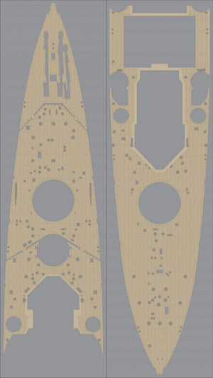 Pontos 35008WD1 HMS King George V Ensemble de pont en bois (1/350)