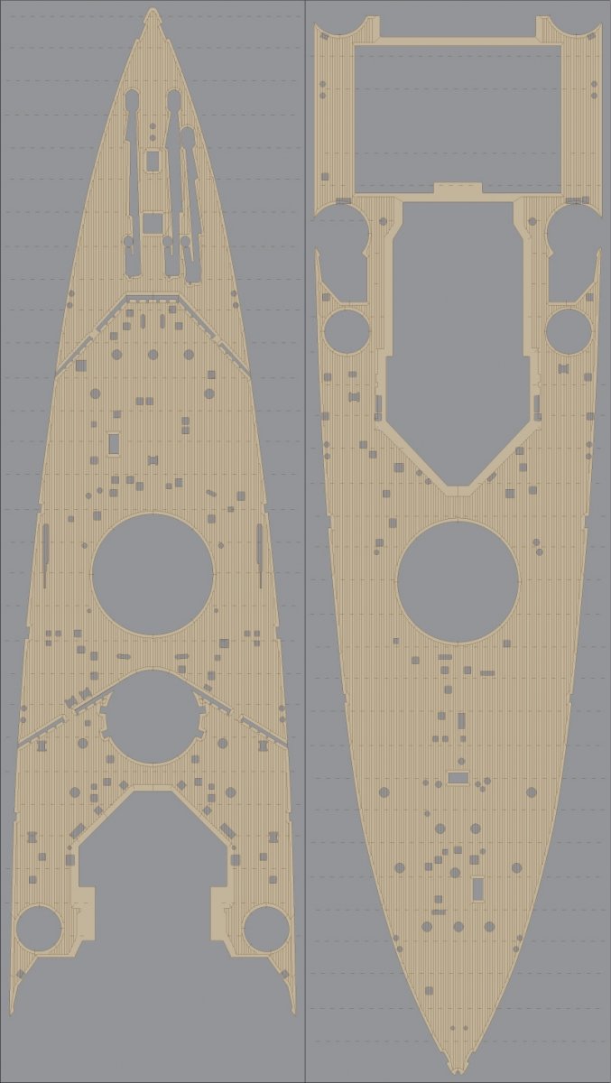 Pontos 35008WD1 HMS King George V Ensemble de pont en bois (1/350)