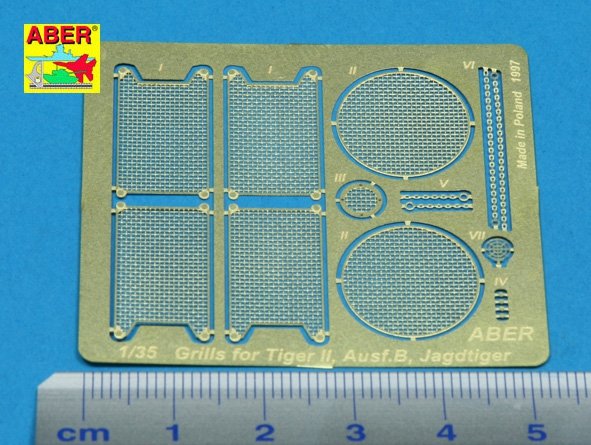 Aber 35G06 Grilles pour char allemand King Tiger, Jagdtiger (1/35) – immagine 2