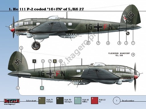 Kagero KD32002 Heinkel He 111 Ps de KG 27 1/32 – image 4
