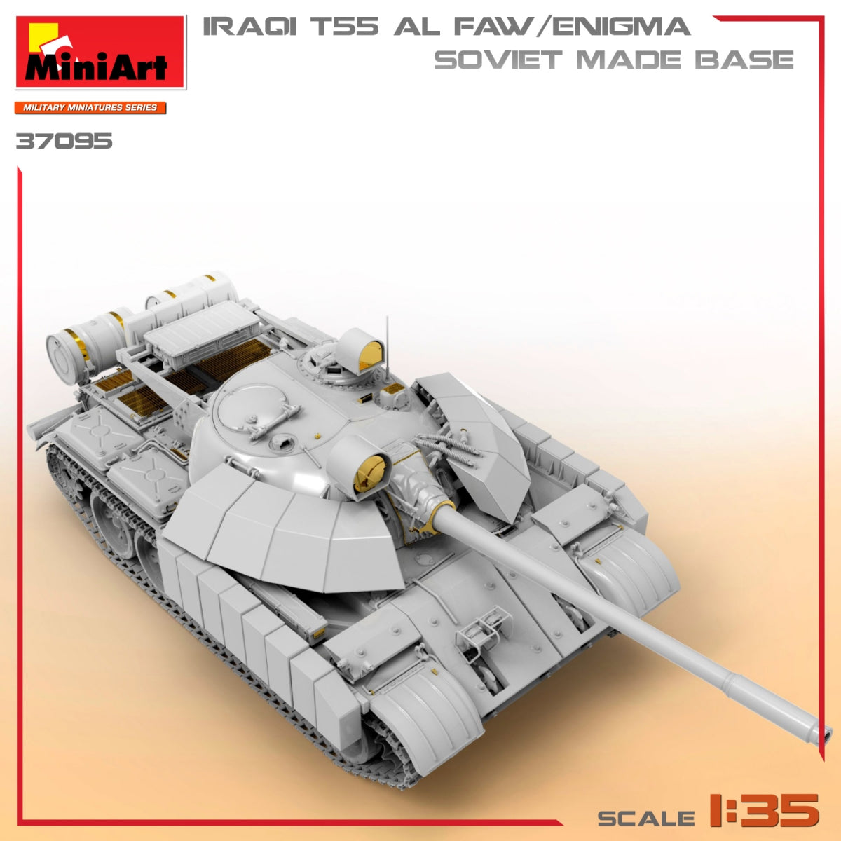 MiniArt 37095 T-55 IRAKIEN AL FAW/ENIGMA. SOCLE DE FABRICATION SOVIÉTIQUE 1/35 – image 10