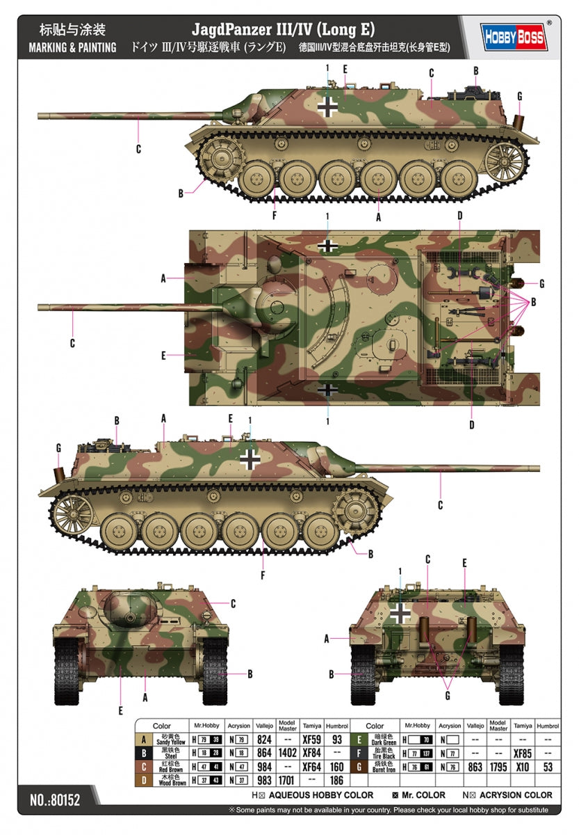 Hobby Boss 80152 JagdPanzer III/IV (Long E) 1/35 – imagen 3