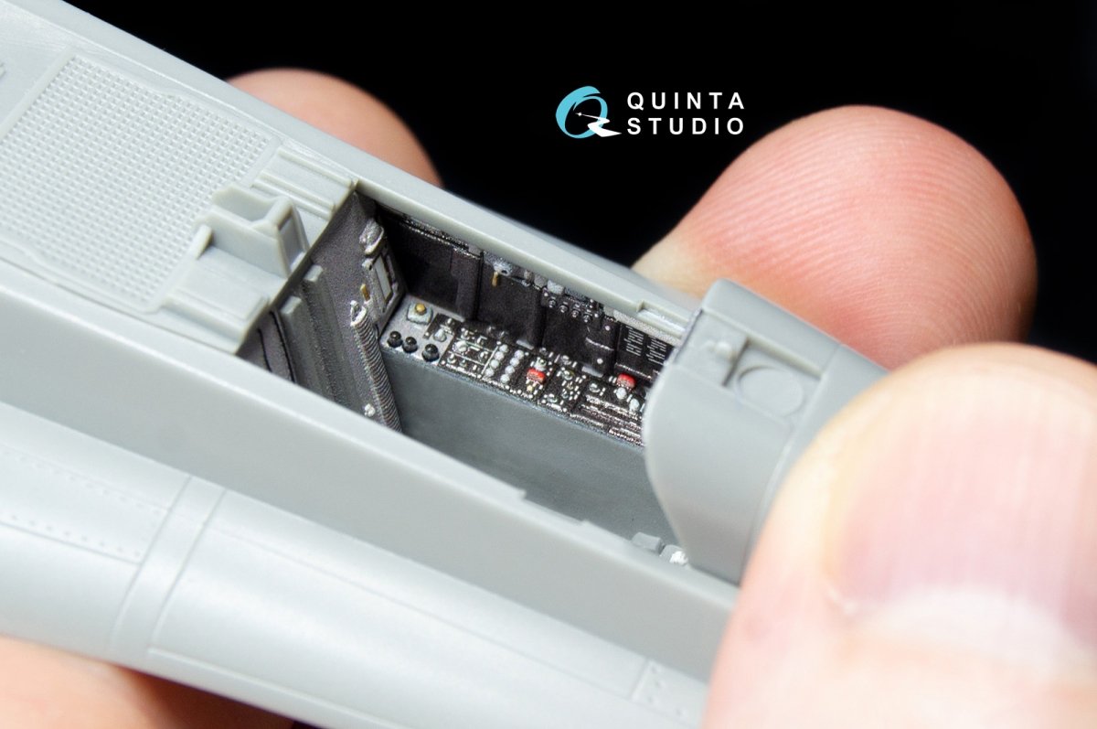 Intérieur imprimé en 3D et coloré sur papier décalcomanie (pour Kinetic) Quinta Studio QD48040 F/A-18C (version tardive) à l&amp;#39;échelle 1/48 – image 4